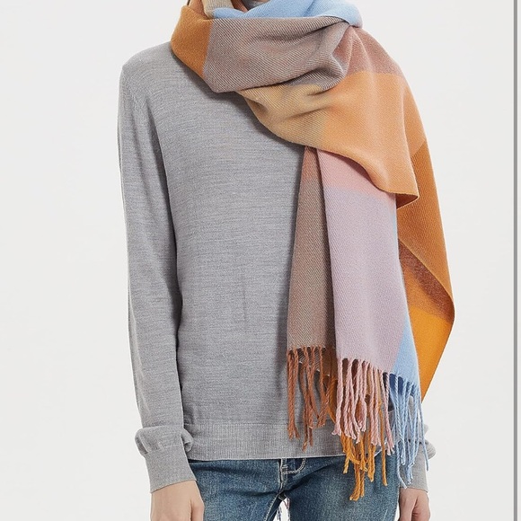 Colorful Patchwork Scarf/wrap - Picture 7 of 7